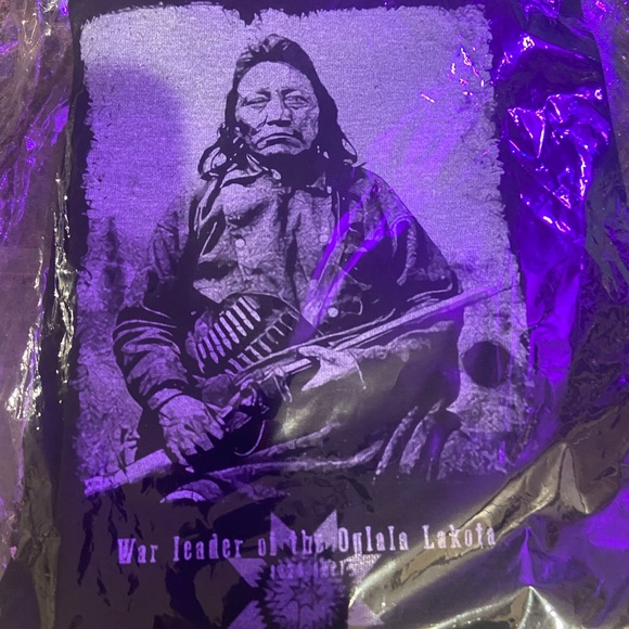 Crazy Horse T-Shirt (small) (NEW) Native American - Picture 3 of 3